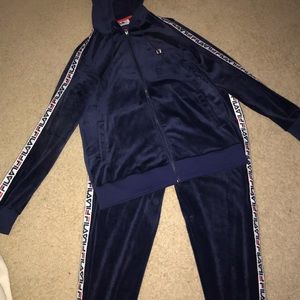 velvet fila tracksuit
